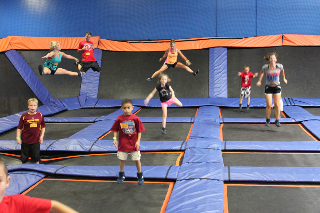 Jumping Sky High on a Trampoline With Your Kids